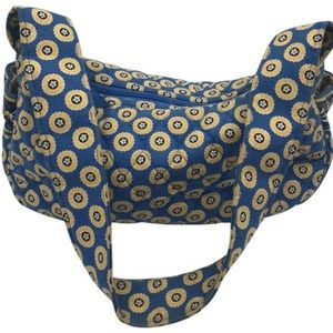 Vera Bradley Blue Tan Nylon Small Handbag